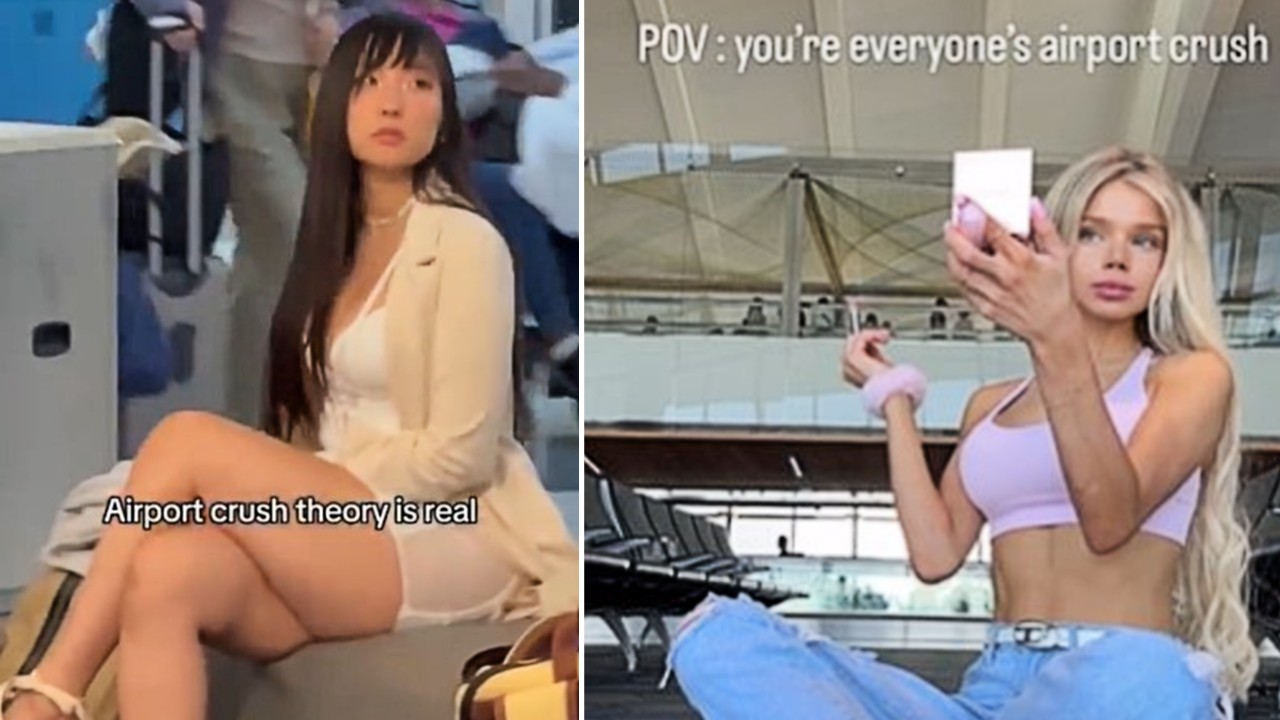 Two examples of airport crush theory videos.