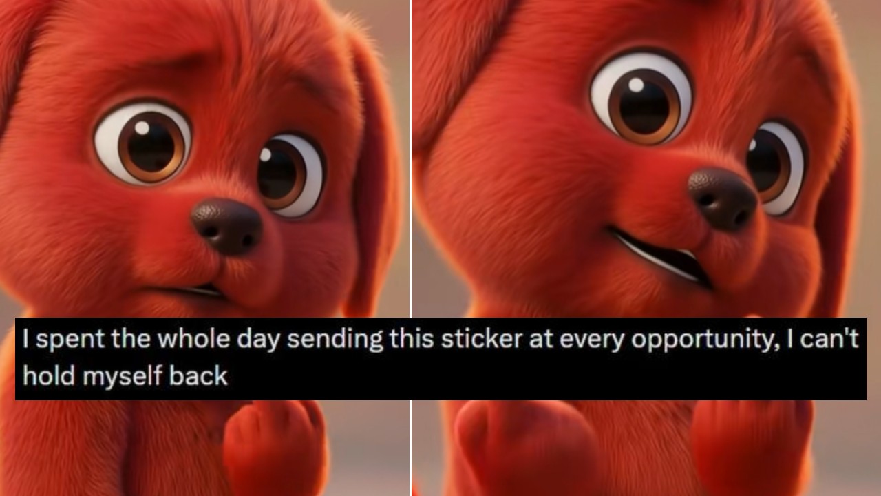 Where Is The 'Red Dog Middle Finger' GIF From? The Viral 'Chicky The Dog' AI Reaction Meme Explained