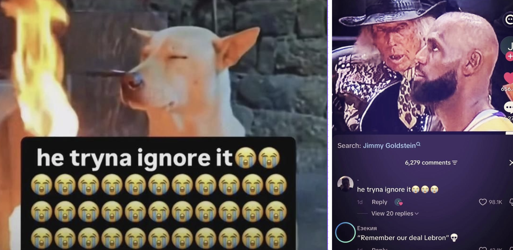 Where Did The 'He Tryna Ignore It' Meme Come From? The Viral Reaction