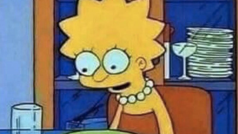 Lisa Simpson s Dinner Know Your Meme