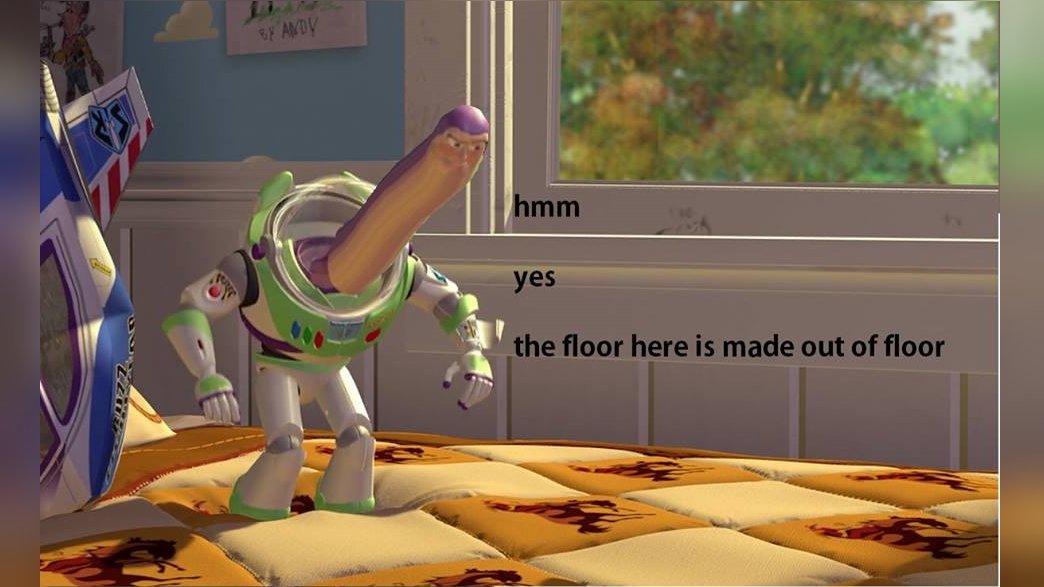 We have carefully studied the floor and concluded that yes it is made of floor. 