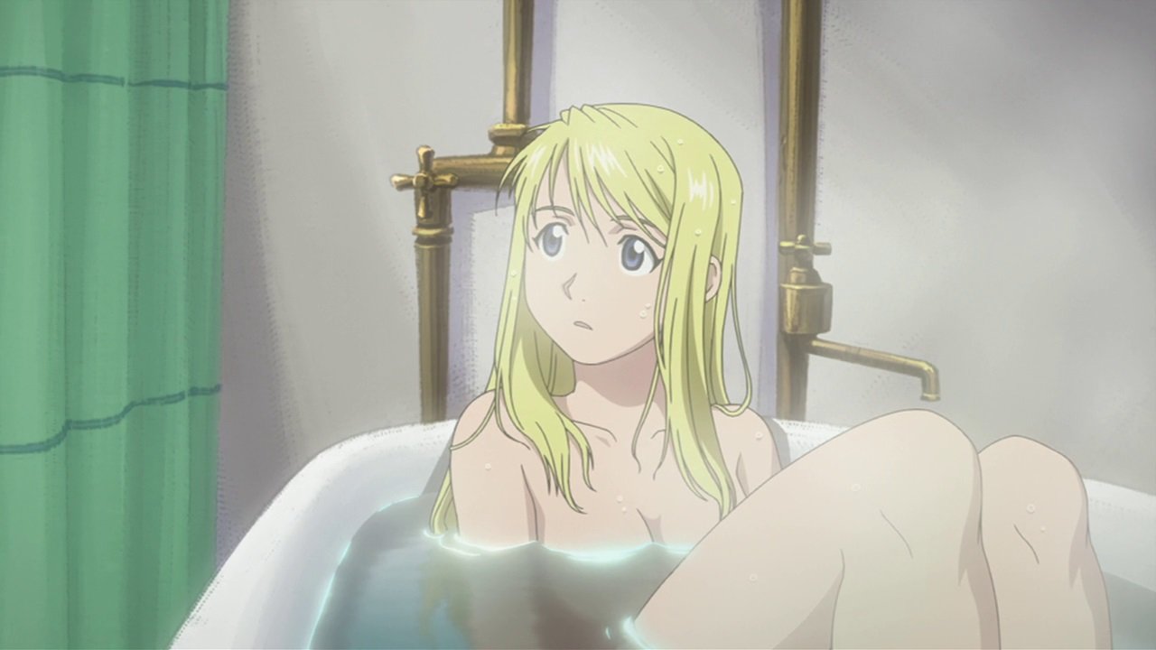 Anime shower scene