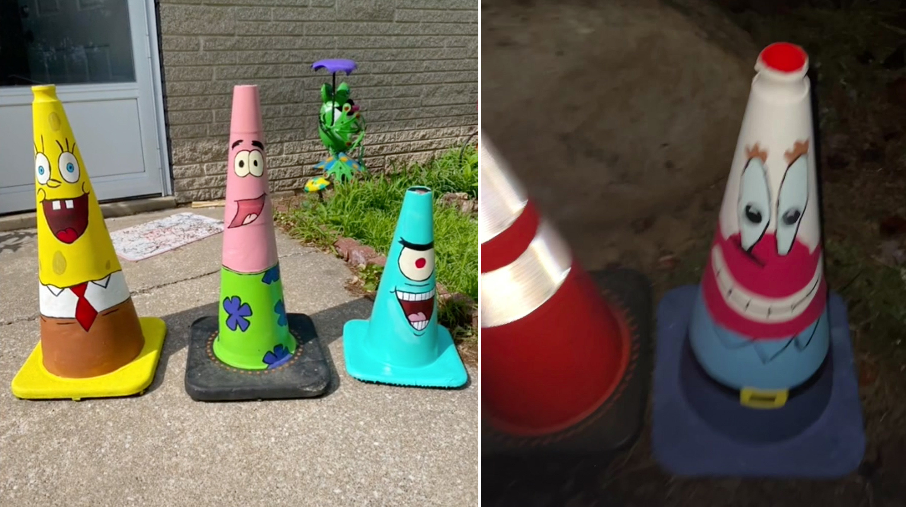 SpongeBob Traffic Cones Mystery Painter Trending Videos Gallery Know