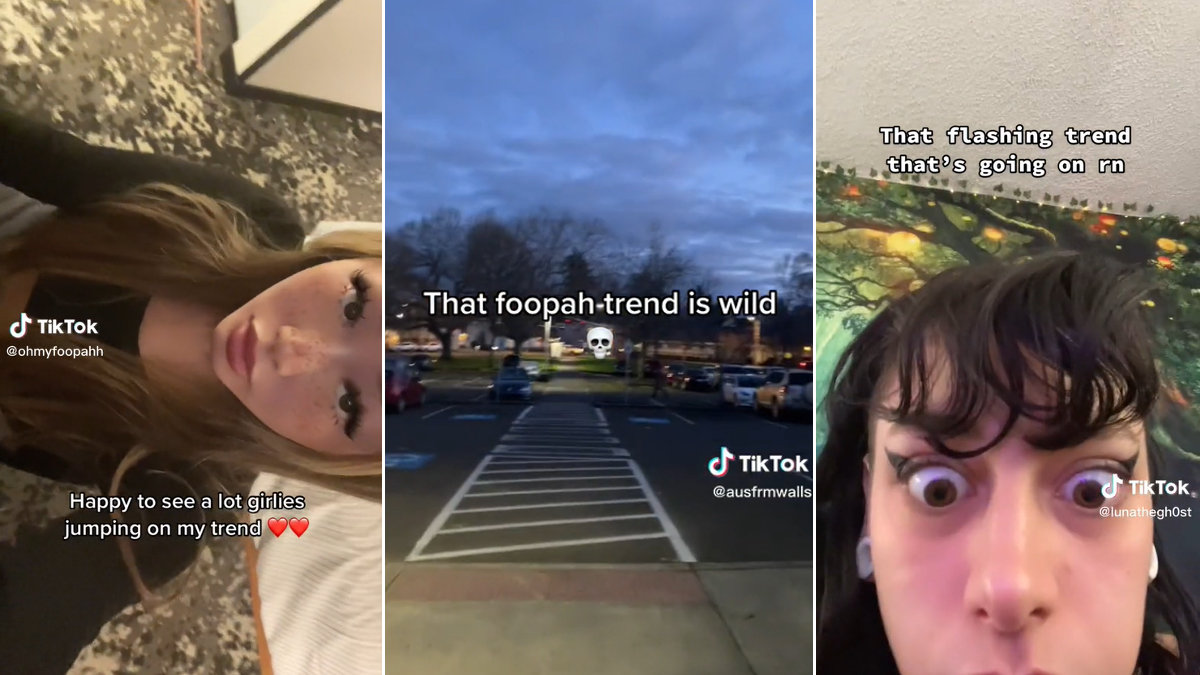 Foopahh Trend TikTok Flashing Trend Know Your Meme
