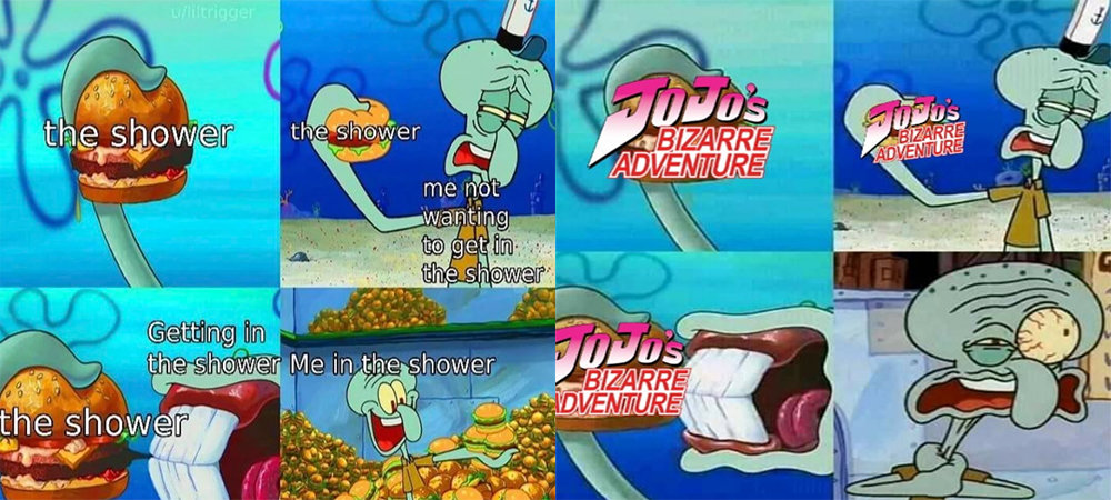 Squidward Eating A Krabby Patty Know Your Meme