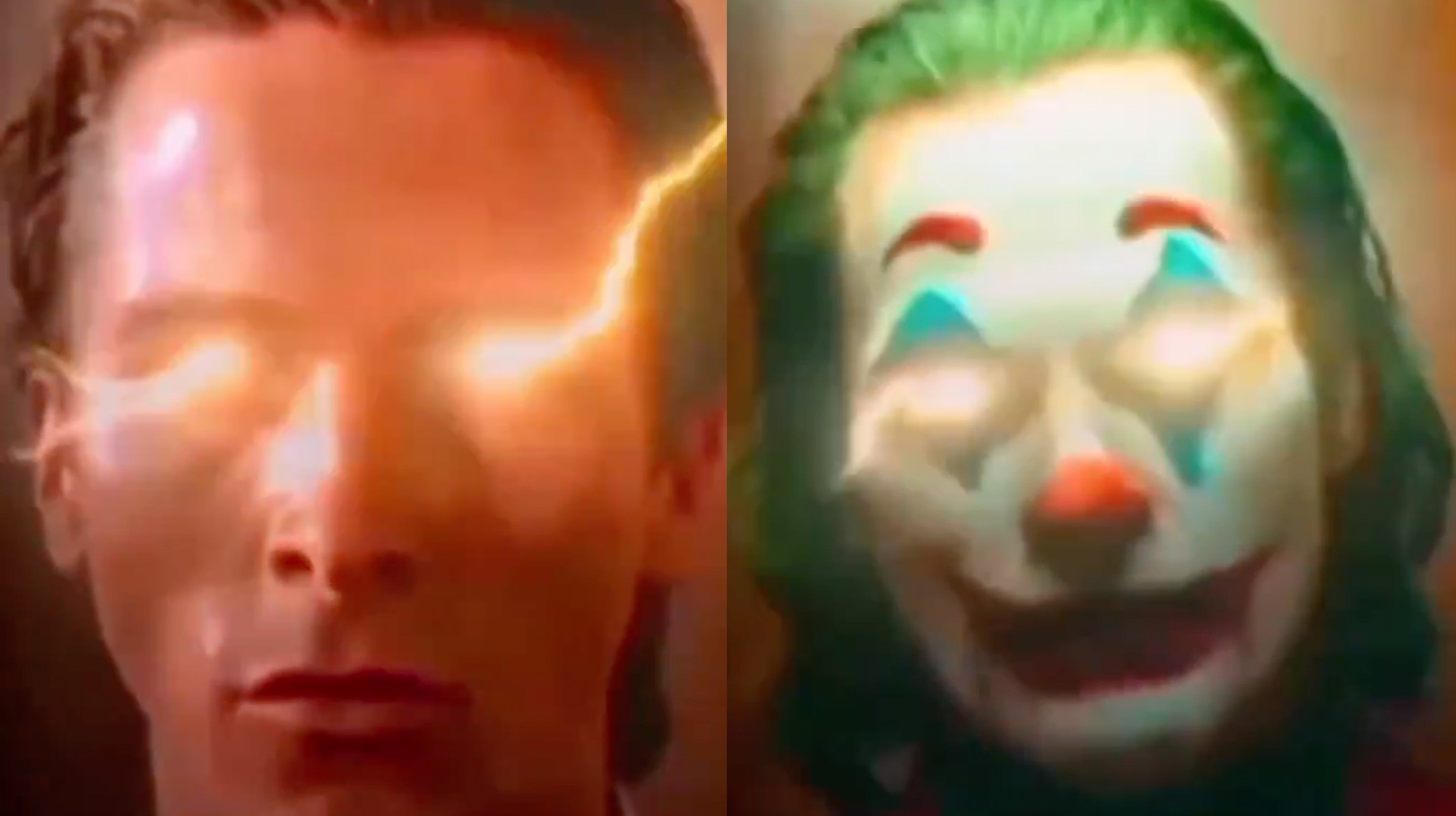 Patrick Bateman And Joker Lightning Eyes Know Your Meme