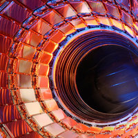 An image of the Large Hadron Collider or CERN.