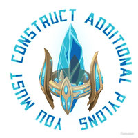 You Must Construct Additional Pylons! Blue crystal Pylon from the game Starcraft