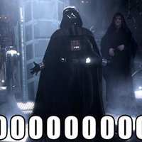 Darth Vader saying Noooo from the ending scene of Star Wars Episode 3 Revenge of the Sith.