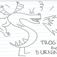 Trogdor the Burninator original artwork.