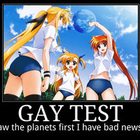 Gay Test (Demotivational Posters) Gay Test Demotivational Poster example from the entry.