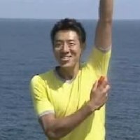 Shuzo Matsuoka applying deodorant