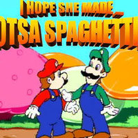 Lotsa Spaghetti Cartoon Mario and Luigi I HOPE SHE MADE LOTSA SPAGHETTI