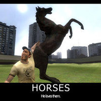 X's Y is not a horse