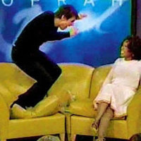 Tom Cruise Jumps on Oprah's Couch
