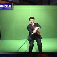 Stephen Colbert Lightsaber Green Screen Challenge