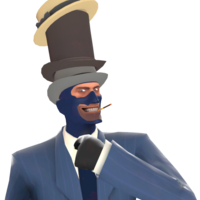 Hat Fortress 2 TF2 character Spy wearing multiple hats on top of each other
