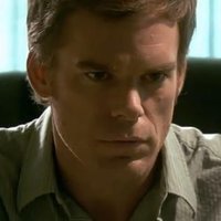 Dexter Playing X on the Computer