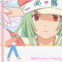 anime character with green hair