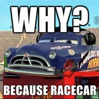 BECAUSE RACE CAR