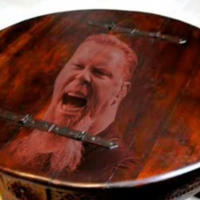 I Am The Table Singer James Hetfield as a round table