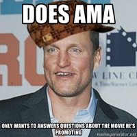 Woody Harrelson Reddit AMA