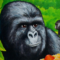 illustration of a gorilla