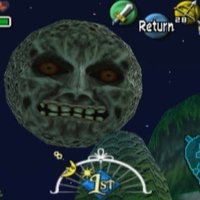 Moon with a scary face from The Legend of Zelda: Majora's Mask