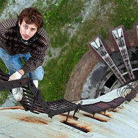 Skywalking man skywalking