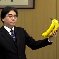Satoru Iwata Holding Bananas Satoru Iwata Holding Bananas