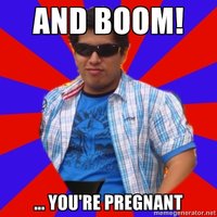 Boom Pregnant! Boom Pregnant!