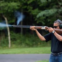 Obama Skeet Shooting Photo Obama Skeet Shooting Photo