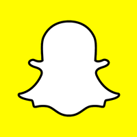 Snapchat - The snapchat white ghost icon over yellow background