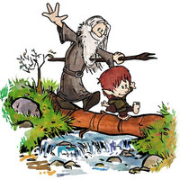 Calvin and Hobbes Log Bridge Parodies