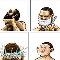 Beard Shaving Comic Parodies