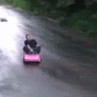 Tokyo Drift in a Barbie Car Tokyo Drift in a Barbie Car