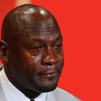 Crying Michael Jordan