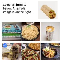 Food Captchas