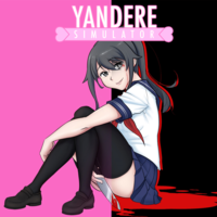 Yandere Simulator Anime girl wearing a school uniform holding an envelope sealed with a heart