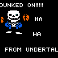 Get Dunked On Geet dunked on!!! Ha ha ha ha Sans from Undertale!!!