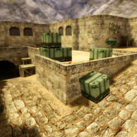 Dust II / de_dust 2 depicting an image of the iconic map from Counter-Strike.