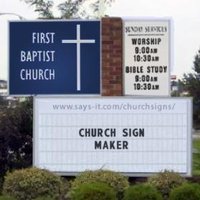 Funny Church Signs