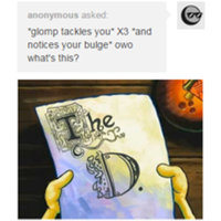 Notices Bulge / OwO What's This? Notices Bulge / OwO What's This meme example from SpongeBob.