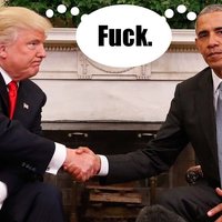 Obama and Trump Shaking Hands Obama and Trump Shaking Hands