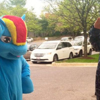 This Is The Future That Liberals Want soldier saluting a furry in a fursuit