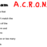 Bad Acronyms Bad Acronyms