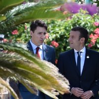 Emmanuel Macron and Justin Trudeau Bromance