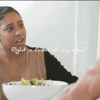 Really right in front of my salad meme.