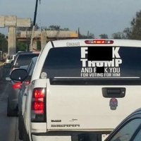 "Fuck Trump" Truck Decal