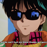 anime character in sunglasses